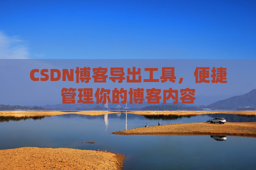 CSDN博客导出工具,便捷管理你的博客内容